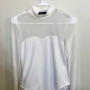 SHEIN White Curve BodySuit